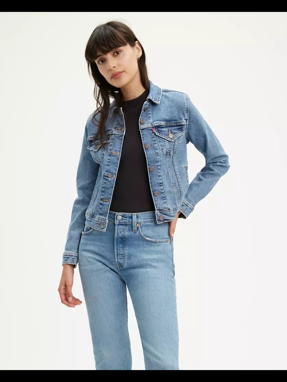 Levi's Women's Original Trucker Jacket - Medium Wash - Size Small